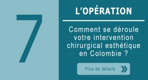 Opération d'une chirurgie esthétique en Colombie